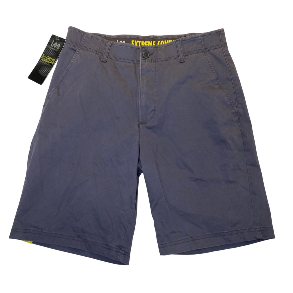 NWT Lee Extreme Comfort Performance Stretch Shorts Gray 32 Waist